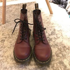 Dr. Martens 1460 w cherry red size 6 in womens